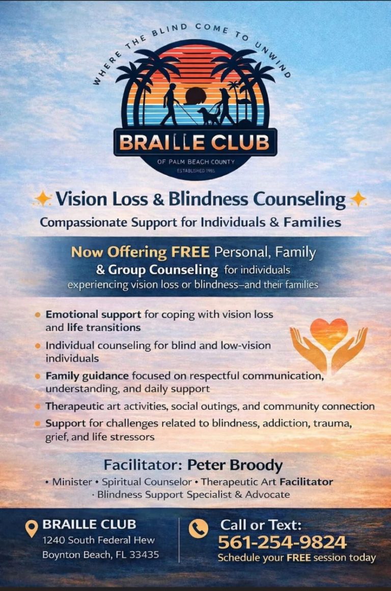 Vision Loss & Blindness Counseling